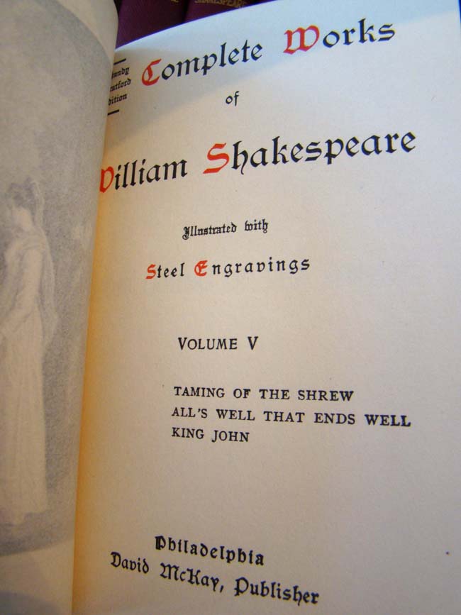 The Complete Works of William Shakespeare in the 13 vol. Handy Stratford Edition circa 1880-1900. — image 4